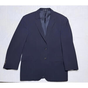Hugo Boss Men’s Blazer Jacket 38S Navy Blue Wool Stretch Jam/Sharp Slim Fit*Read
